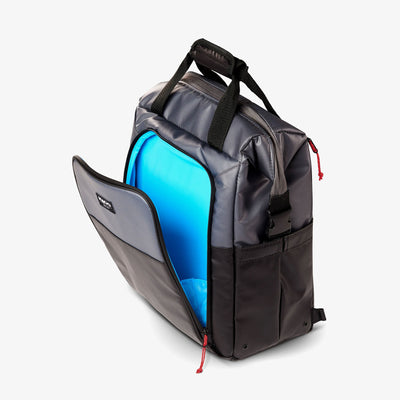 Open View | Seadrift Switch 30-Can Backpack::Gray/Black::MaxCold® insulation