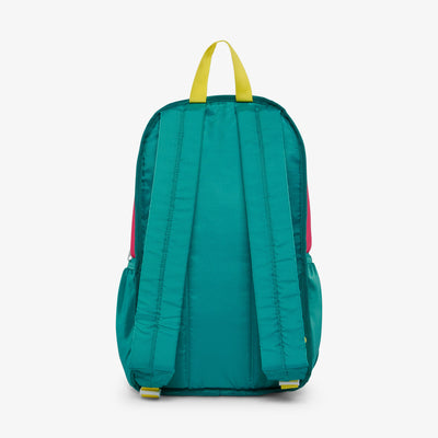 Back View | Retro Backpack Cooler::Jade::Adjustable backpack straps