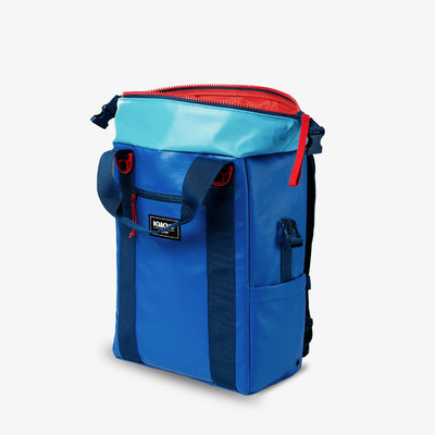 Open View | Outdoor Pro Snapdown 42-Can Backpack::Classic Blue/Hawaiian Ocean