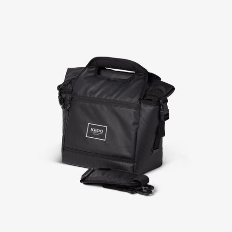 Angle View | Pursuit 16-Can Personal Cooler::Black