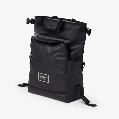 Roll Top View | Pursuit 16-Can Personal Cooler::Black