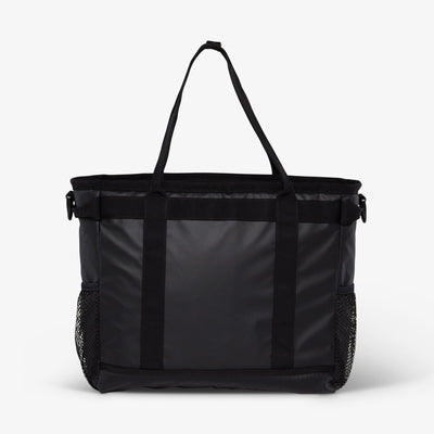 Back View | Pursuit 30-Can Tote::Black::Mesh hydration pockets