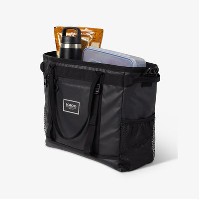 Open View | Pursuit 30-Can Tote::Black::Heat-sealed, insulated liner