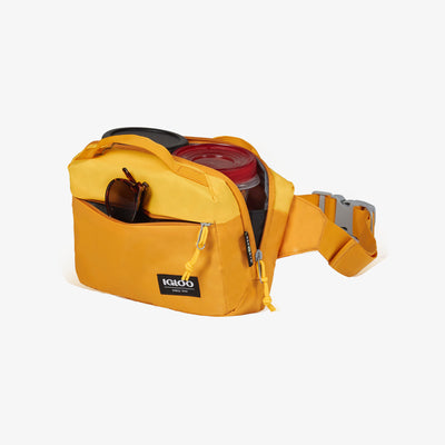 Open View | FUNdamentals Hip Pack Cooler Bag::Autumn Blaze/Spectra Yellow::Insulated liner