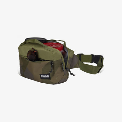 Open View | FUNdamentals Hip Pack Cooler Bag::Swedish Camo::Insulated liner