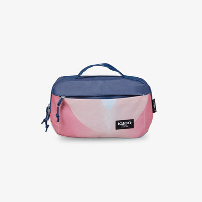 Front View | FUNdamentals Hip Pack Cooler Bag::Gradient Haze::Made from recycled water bottles