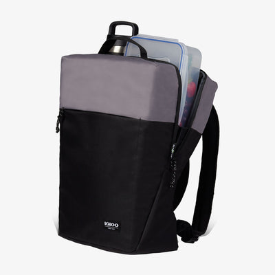 Open View | FUNdamentals Lotus Cooler Backpack::Black/Castle Rock::Insulated liner