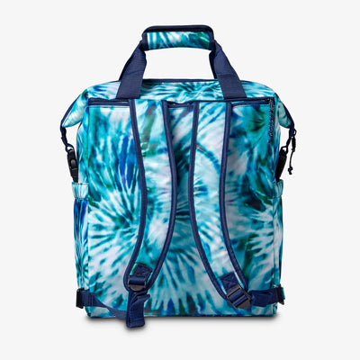 Back Straps View | Seadrift Switch 30-Can Backpack::Radial Tie-Dye::Hideaway backpack straps
