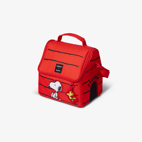 Angle View | Snoopy's House 16-Can Lunch Pail::::Spacious main compartment