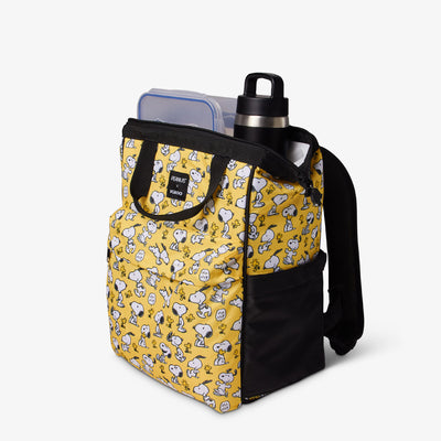 Open View | Snoopy & Woodstock 24-Can Backpack::::Insulated liner keeps contents cold