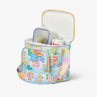Open View | The Care Bears™ Clouds Square Lunch Bag::::Insulated liner keeps contents cold