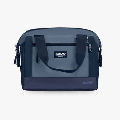 Front View | MaxCold Evergreen Snapdown 12-Can Bag::::Made with eco-friendly REPREVE®