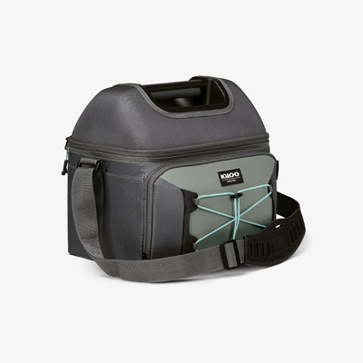 Angle View | MaxCold Voyager 22-Can Hardtop Gripper::::Protective dry storage compartment