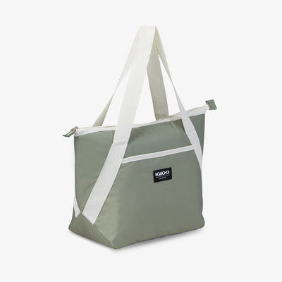 Angle View | Lunch+ Tote Cooler Bag::::Insulated, leak-resistant liner