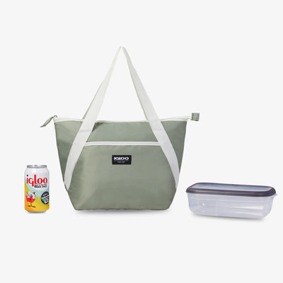 Size View | Lunch+ Tote Cooler Bag::::Holds up to 10 cans