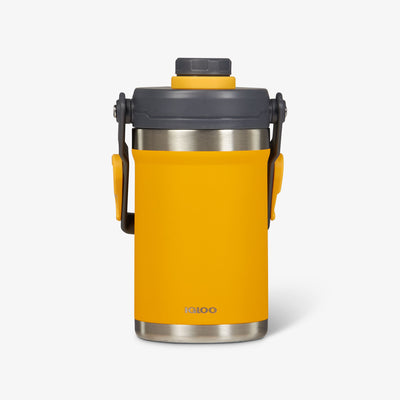 Front View | Half Gallon Stainless Steel Sports Jug::Yellow::36 hours cold retention