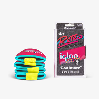 Stacked View | Retro Soft Coolmate™ 4-Pack::::Soft neoprene material