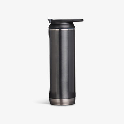 Profile View | 20 Oz Flip ‘n’ Sip Tumbler::Gloss Carbonite::Ergonomic handle