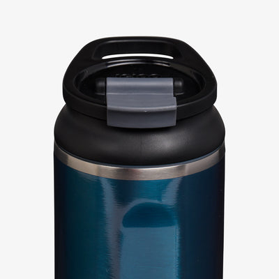 Lid View | 20 Oz Flip ‘n’ Sip Tumbler::Gloss Modern Blue::Retention: Up to 24hrs cold / 6hrs hot*