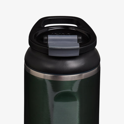 Lid View | 20 Oz Flip ‘n’ Sip Tumbler::Spruce::Retention: Up to 24hrs cold / 6hrs hot*
