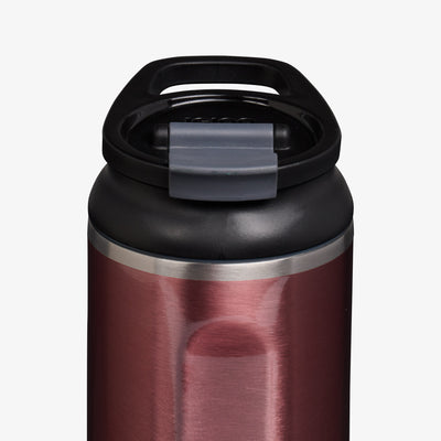 Lid View | 20 Oz Flip ‘n’ Sip Tumbler::Gloss Flamingo::Retention: Up to 24hrs cold / 6hrs hot*