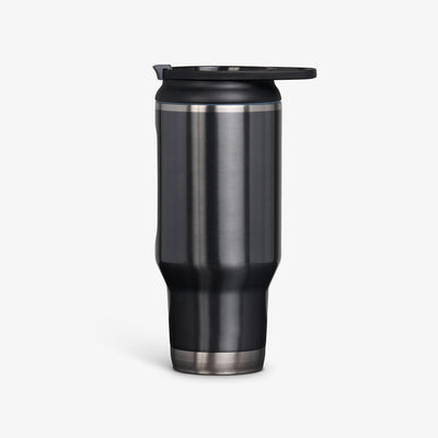 Profile View | 32 Oz Flip ‘n’ Sip Tumbler::Carbonite::Ergonomic handle