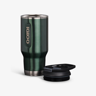 Lid Off VIew | 32 Oz Flip ‘n’ Sip Tumbler::Spruce::Double-wall, vacuum-insulated