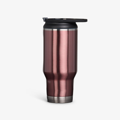 Profile View | 32 Oz Flip ‘n’ Sip Tumbler::Flamingo::Ergonomic handle