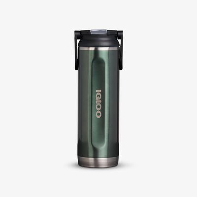 Front View | 20 Oz Sport Sipper Bottle::Spruce::Fits in standard cup holders