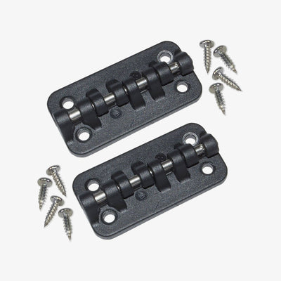 Large View | Hybrid Stainless Steel and Plastic Universal Hinges in Black at Igloo Accessories