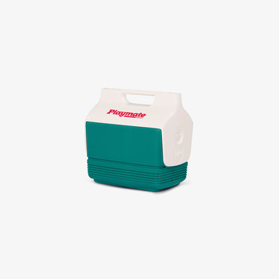 Angle View | Retro Limited Edition Playmate Mini 4 Qt Cooler::Jade::THERMECOOL™ insulation
