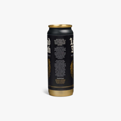 Side View | Liquid Death 16 Oz Slaughter Bottle::Black::Double-wall, vacuum-insulated