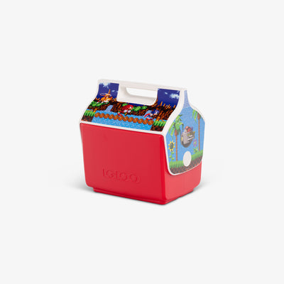 Angle View | Sonic the Hedgehog Green Hill Zone Little Playmate 7 Qt Cooler::::Trademarked tent-top design