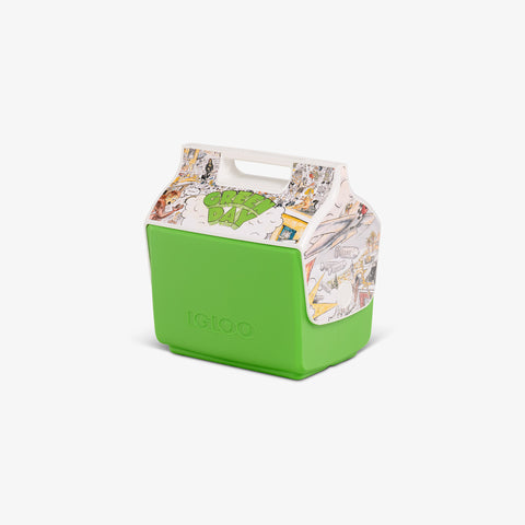 Angle View | Green Day Dookie Little Playmate 7 Qt Cooler::::Trademarked tent-top design