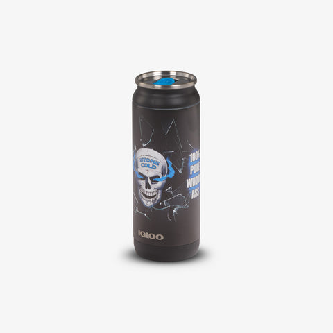 Angle View | WWE “Stone Cold” Steve Austin 16 Oz Can::::Sliding mouth-opening tab 