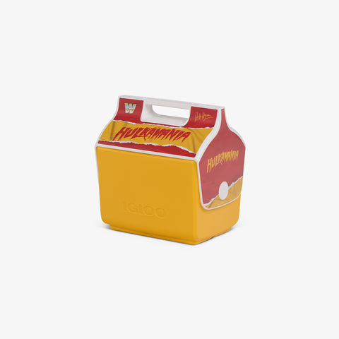 Angle View | WWE Hulkamania Little Playmate 7 Qt Cooler::::Trademarked tent-top design 