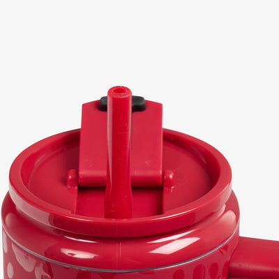 Lid Open View | NFL 32 Oz Leopard Flip ‘n’ Sip Travel Mug::49ers::