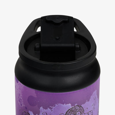 Lid Open View | Disney Tim Burton’s The Nightmare Before Christmas Jack Skellington & Sally 16 Oz Flip ‘n’ Sip Tumbler::::No-look-sip indicator