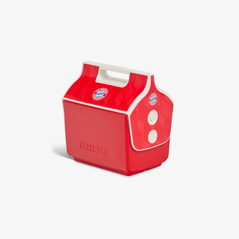 Angle View | FC Bayern München Little Playmate 7 Qt Cooler::::Original side push-button 