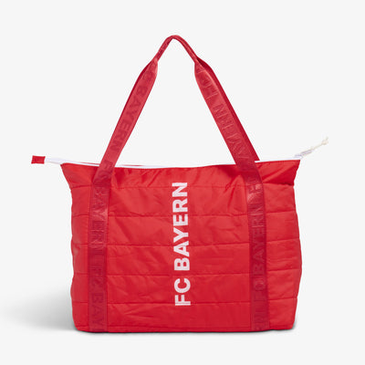 Back View | FC Bayern München Packable Puffer 20-Can Cooler Bag::::Made with recycled materials 
