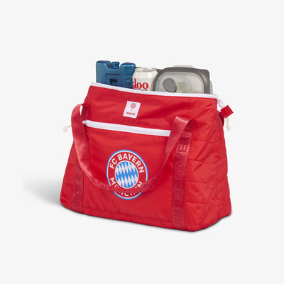 Open View | FC Bayern München Packable Puffer 20-Can Cooler Bag::::Insulated liner  
