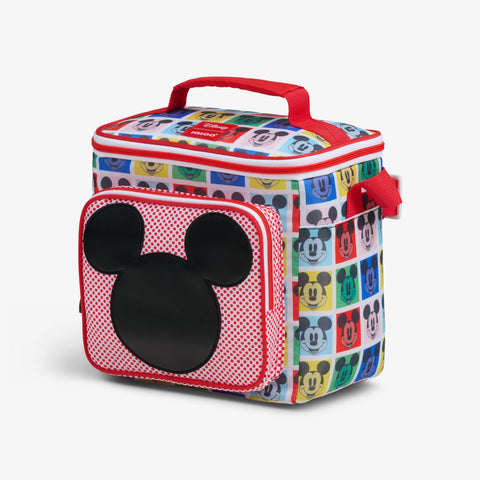 Angle View | Disney Mickey Mouse Pop Art Square Lunch Cooler Bag::::Custom screenprint 