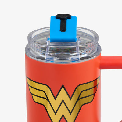 Lid Open View | DC Super Heroes Wonder Woman™ 32 Oz Travel Mug::::