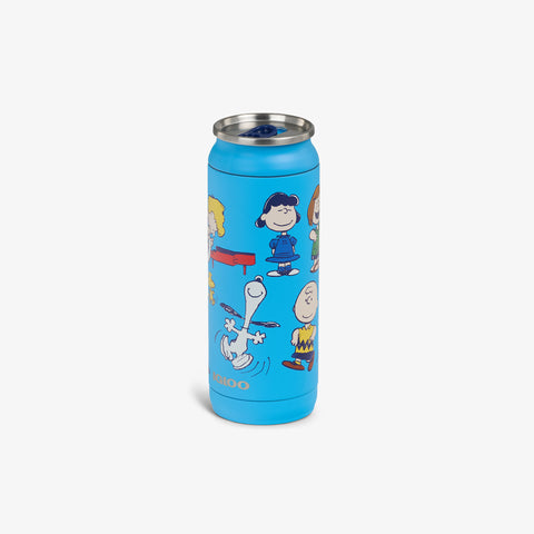 Angle View | Peanuts Dancing 16 Oz Can::::Sliding mouth-opening tab 