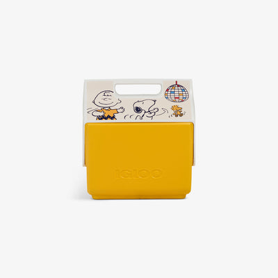 Front View | Snoopy Disco Party Little Playmate 7 Qt Cooler::::Custom dancing Peanuts artwork 