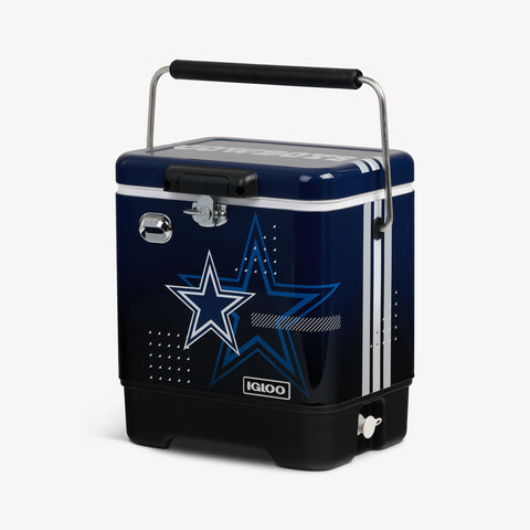 Angle View | NFL  Legacy 20 Qt Cooler::Cowboys::Secure & easy to carry 