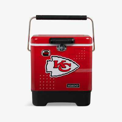 Front View | NFL Legacy 20 Qt Cooler::Chiefs::Durable steel exterior 