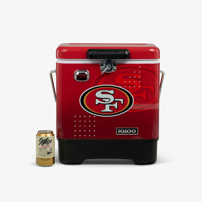Size View | NFL Legacy 20 Qt Cooler::49ers::Fits wine bottle(s) upright 