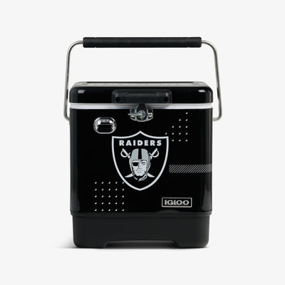 Front View | NFL Legacy 20 Qt Cooler::Raiders::Durable steel exterior 