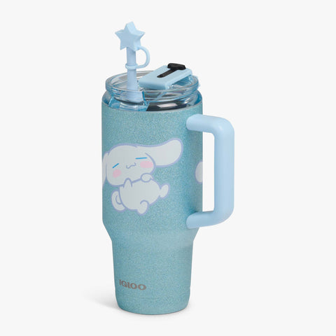 Angle View | Cinnamoroll™ 32 Oz Travel Mug::::Matte 3D character print 